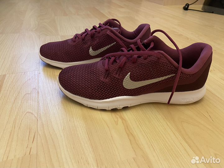 Кроссовки женские бордовые Nike flex trainer 3