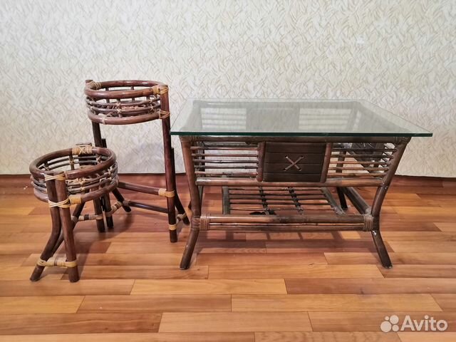 Комплект плетеной мебели, журнальный столик купить в Красноярске ...