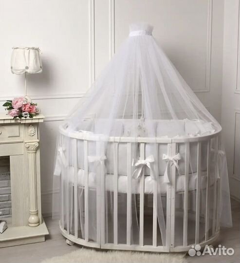 Бортики и балдахин в кроватку