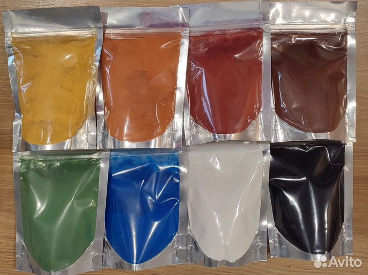 Пигменты для гипса и бетона 8 шт по 105г