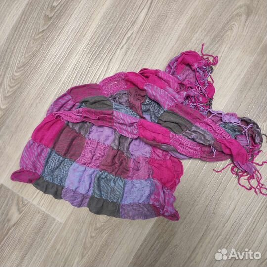 Палантин шарф женский розовый