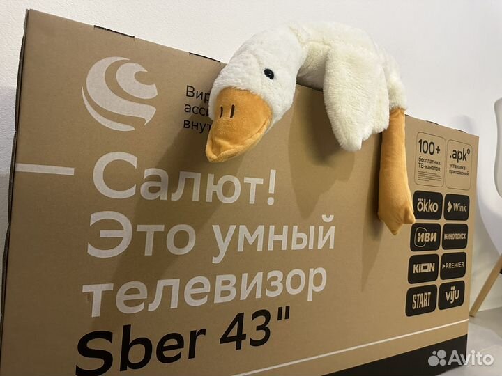 Новый Телевизор Sber 43 дюйма SMART TV