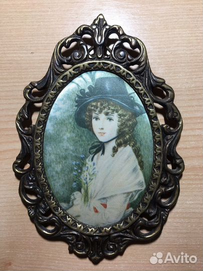 Картина шелкография винтаж