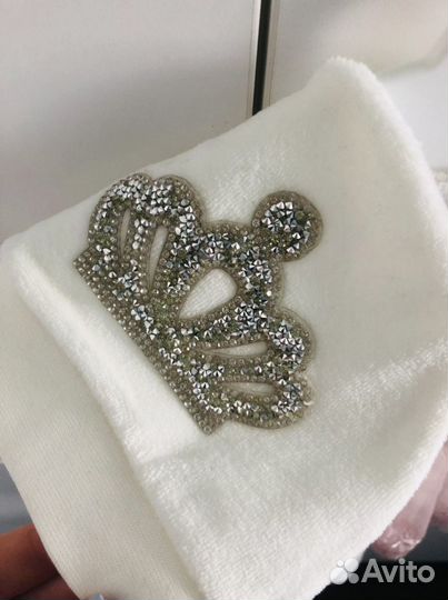 Велюровый комплект на выписку для девочки