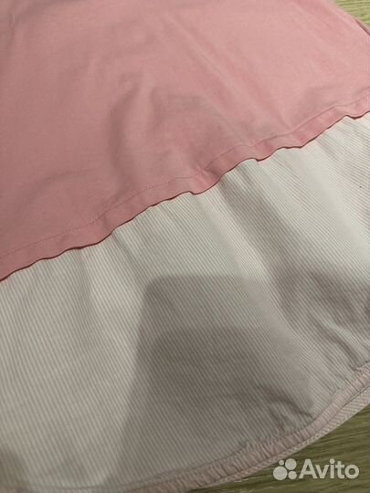 Футболка розовая H&M s хлопок