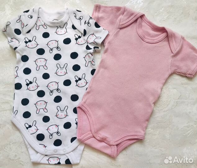 Боди для девочки пакетом 68
