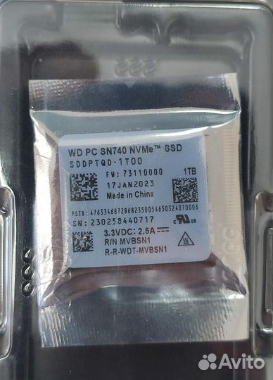 SSD m2 Western Digital SN740 1TB m.2 2230 Nvme