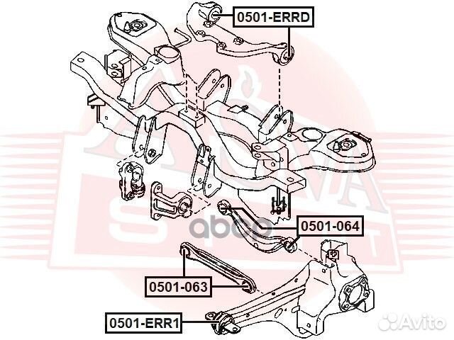 Сайлентблок mazda CX-7 (ER) 0501ERR1 asva