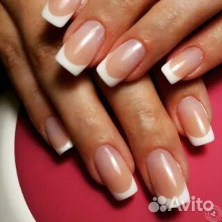 Наращивание ногтей, выкладной френч