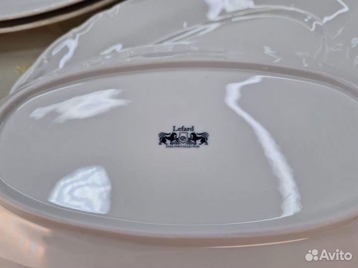 Блюда овальные Вилла белая Lefard 30,5*17*4 см