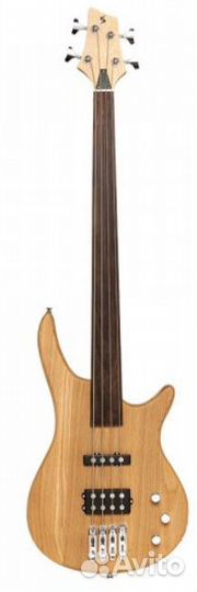 Безладовая бас-гитара Stagg SBF-40 NAT FL