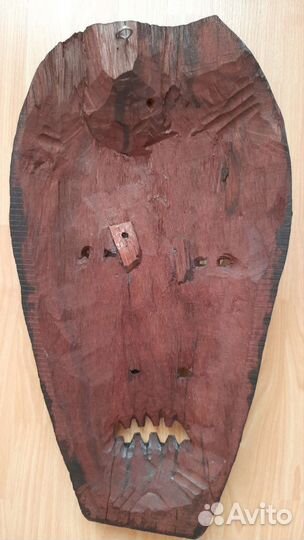 Большая маска Sepik Korogo. Дерево