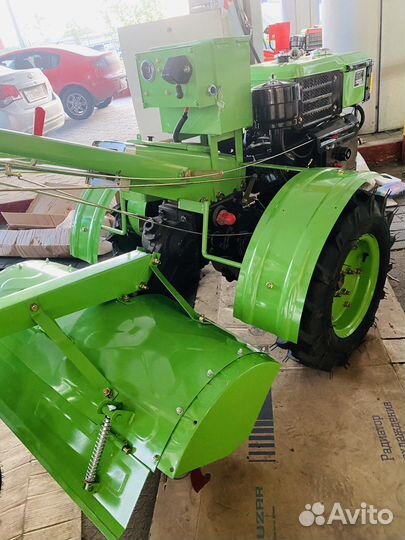 Дизельный мотоблок Хопер мт15Е + Почвофреза / плуг