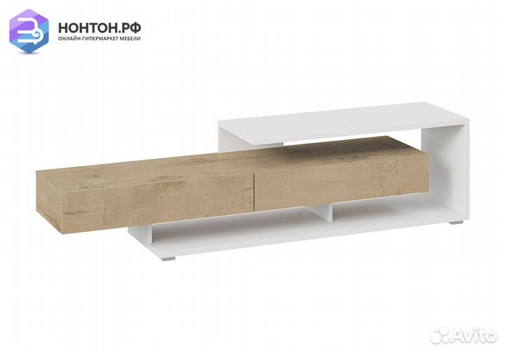 Тв-тумба Монтана TV-4 белый / бунратти глянец