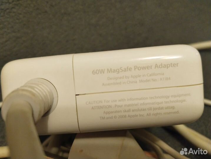 Оригинальный адаптер питания Apple Magsafe A1184 6