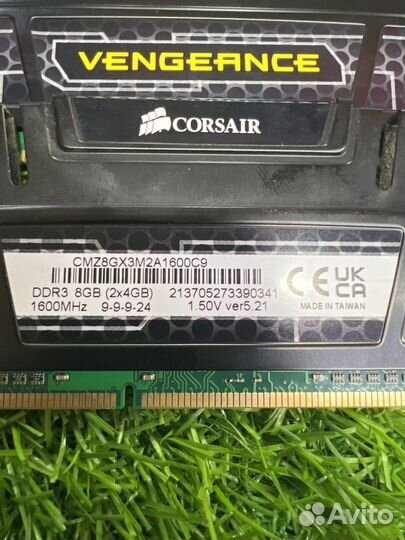 Оперативная память DDR3 8Gb (2x4Gb) 1600 Black