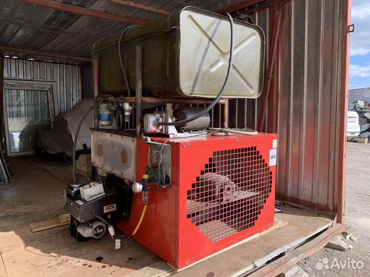 Тепловая воздушная печь на отработаном масле