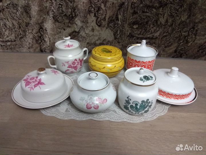 Масленки и сахарницы СССР