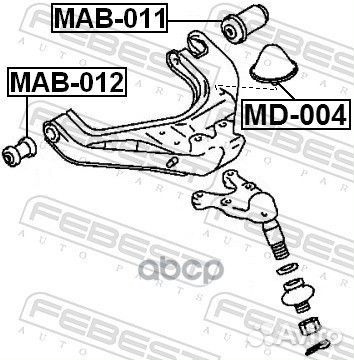 MAB-011 сайлентблок перед.нижн.рычага Hyundai