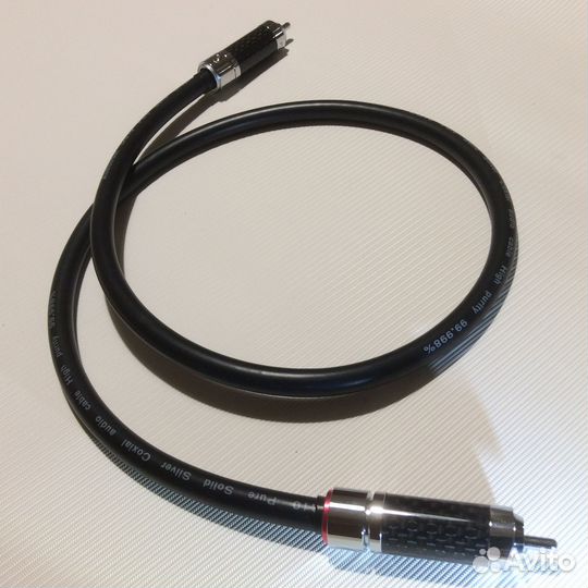 Цифровой коаксиальный кабель 80 cм (серебро)