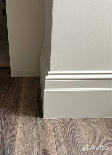 Монтаж плинтуса мдф/дюрополимер/пвх