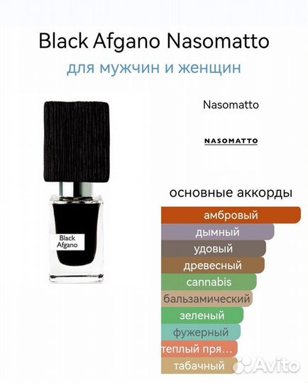 Black Afgano Nasomatto унисекс