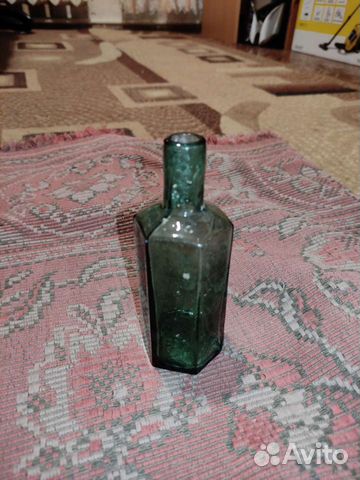 Старинная бутылка граненая объявление продам