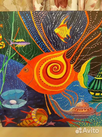 Интерьерная картина ручная работа