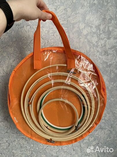 Набор пяльцы для вышивания в сумке