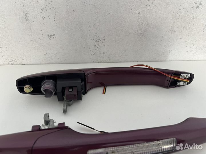 Евро ручки ваз 2114 2109 Красные с подсветкой