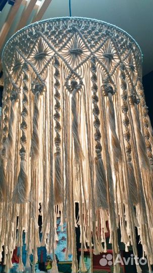 Абажур плетеный