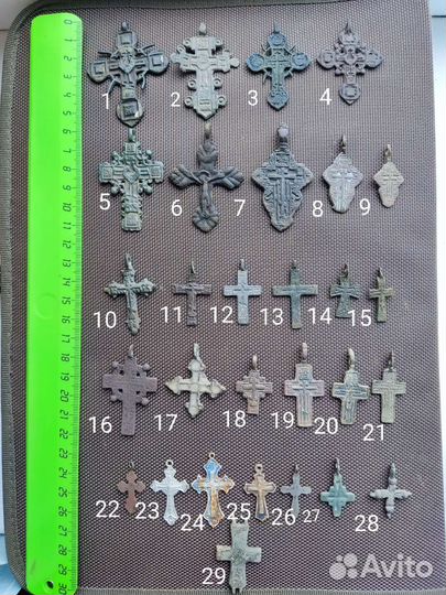 Старинные нательные крестики 11-19века