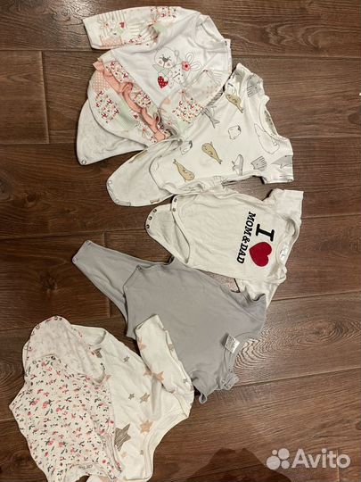 Детские боди 62-68