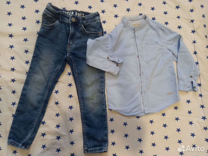 Рубашка zara и джинсы hm