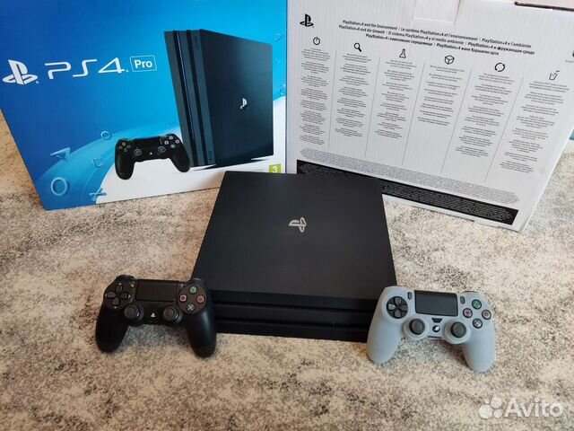 PS4 Pro 1Tb 7208b+2 джоя+игры