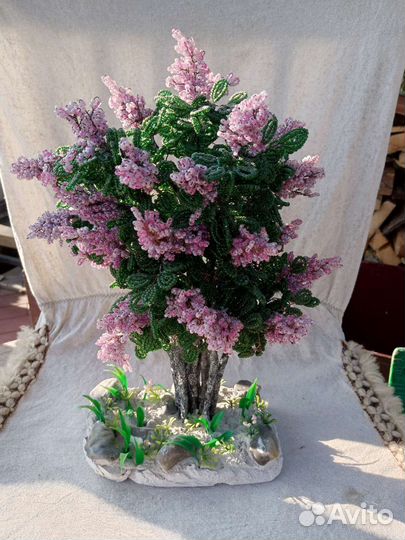 Сирень из бисера