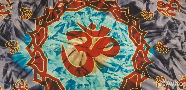 Покрывало / полотно индийское с ом