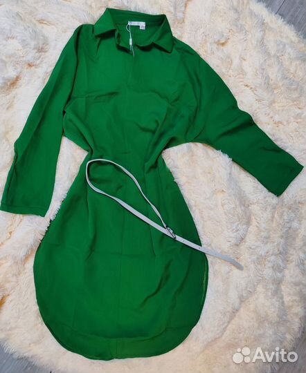 Платье с ремнем/новое/размер 50