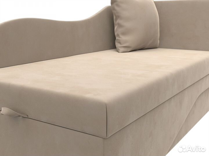 Кушетка Гармония правая, велюр, бежевый. Москва