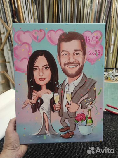 Шарж с сюжетом по фото