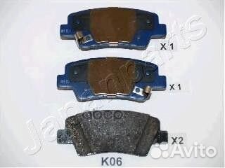 Колодки тормозные PPK06AF Japanparts