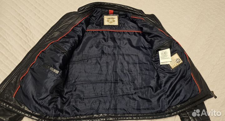 Кожаная куртка мужская 48 50