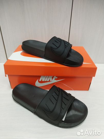 Шлепанцы сланцы мужские Nike чёрные
