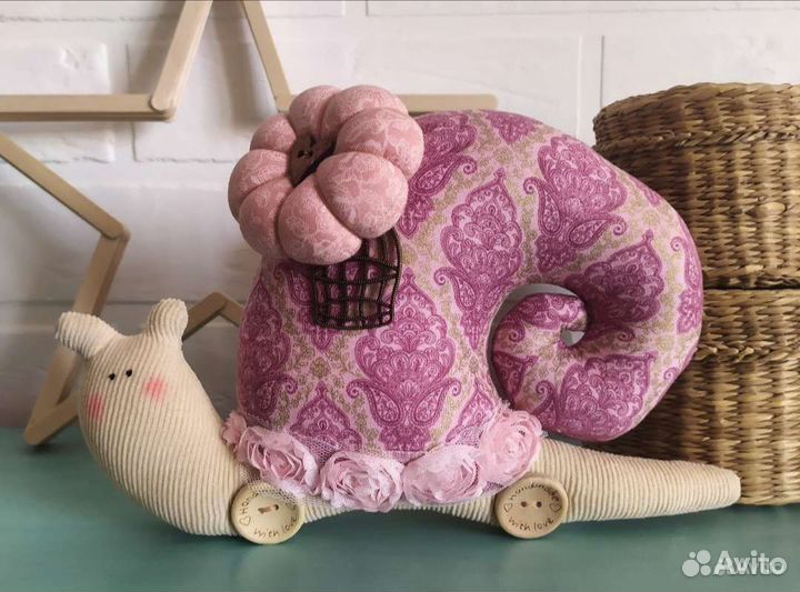 Интерьерная игрушка улитка Тильда