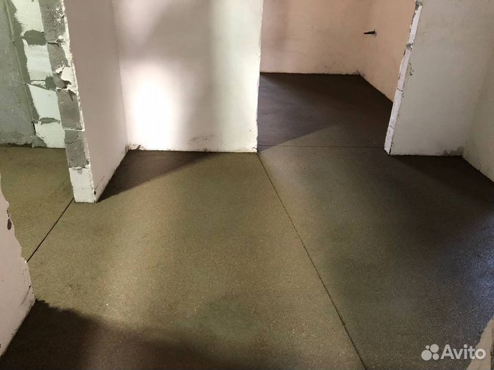 Полусухая стяжка пола за 1 день