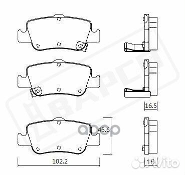 Колодки тормозные дисковые BP0648 bapco