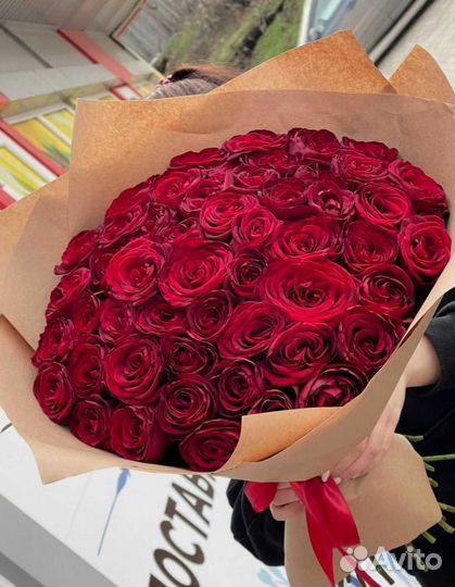 Розы букет цветов 51
