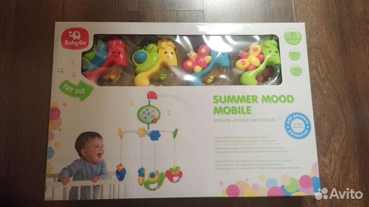 Мобиль новый музыкальный Baby Go на дет. кроватку