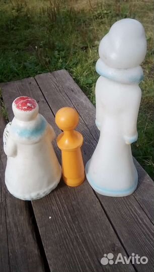 Дед мороз и снегурочка СССР игрушки под ёлку