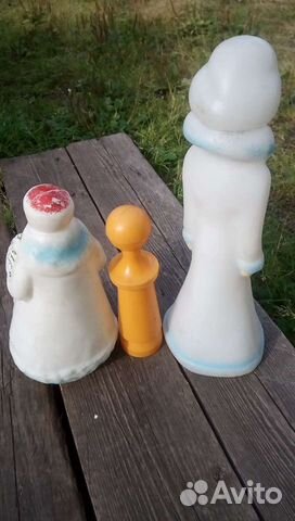 Дед мороз и снегурочка СССР игрушки под ёлку